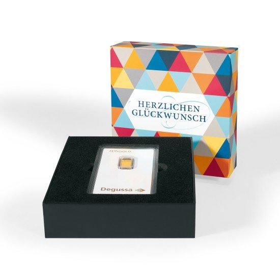 Leuchtturm 368624 Estuche de regalo para un lingote de oro en blíster Leuchtturm 368624 Estuche de regalo para un lingote de oro en blíster