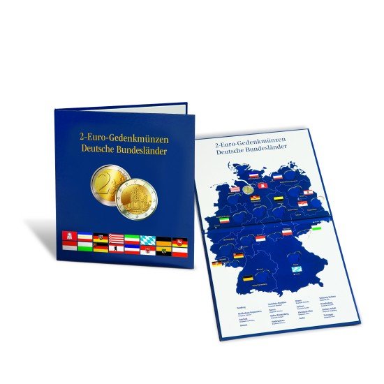 Leuchtturm 367372 Álbum para monedas PRESSO, Euro-Collection para monedas de 2 Euros Leuchtturm 367372 Álbum para monedas PRESSO, Euro-Collection para monedas de 2 Euros