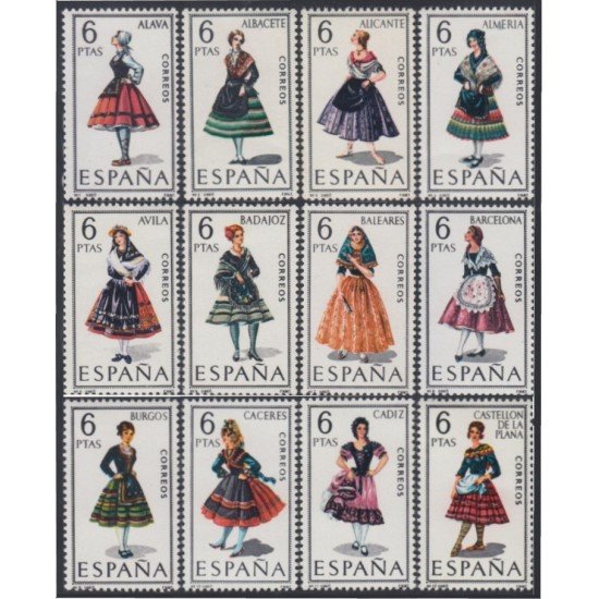 España Spain 1767/78 1967 Trajes típicos españoles MNH España Spain 1767/78 1967 Trajes típicos españoles MNH