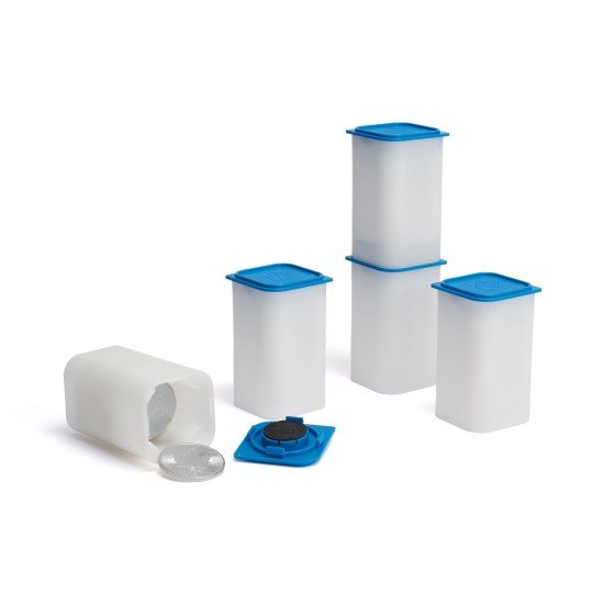 Leuchtturm 371663 SQUBE Tubo cuadrado para 20 monedas de 38 – 39 mm de diámetro, apilable Leuchtturm 371663 SQUBE Tubo cuadrado para 20 monedas de 38 – 39 mm de diámetro, apilable