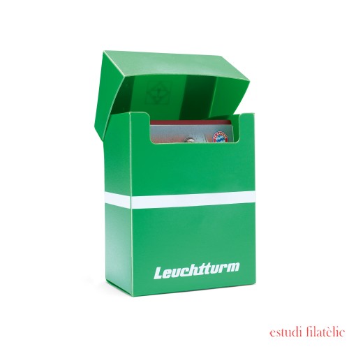 Leuchtturm 371685 Lothar caja de cubierta para hasta 100 cromos de fútbol Leuchtturm 371685 Lothar caja de cubierta para hasta 100 cromos de fútbol