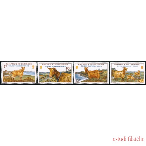 FAU1/S Guernesey  Nº 204/07  1980  Las cabras doradas de Guernesey Lujo