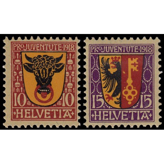 Suiza Switzerland 168/69 1918 Pro Juventud MH