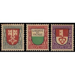 Suiza Switzerland 173/75 1919 Pro Juventud MH Suiza Switzerland 173/75 1919 Pro Juventud MH