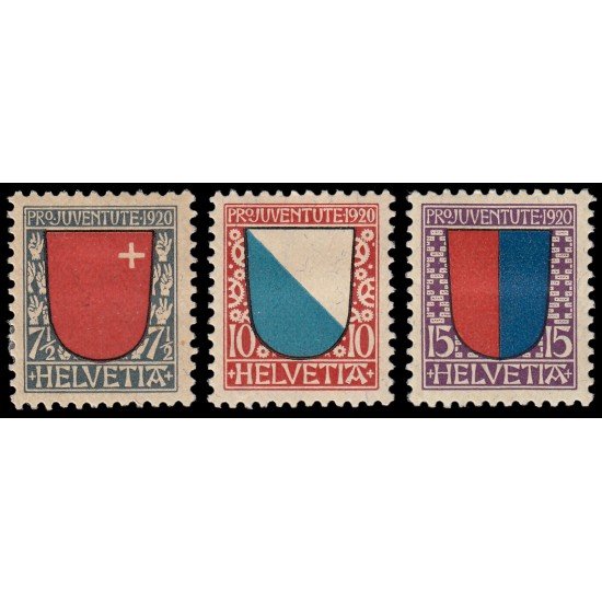 Suiza Switzerland 176/78 1920 Pro Juventud MH Suiza Switzerland 176/78 1920 Pro Juventud MH