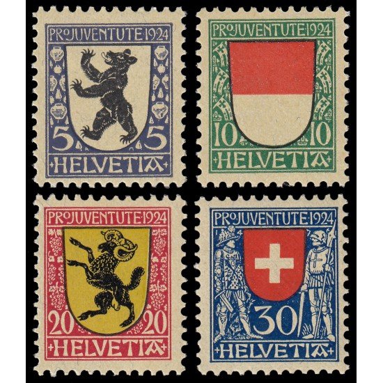 Suiza Switzerland 214/17 1924 Pro Juventud MH Suiza Switzerland 214/17 1924 Pro Juventud MH