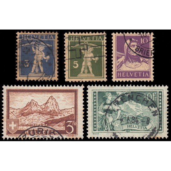 Suiza Switzerland 241/45 1930-31 Guillermo Tell Paisajes Usados