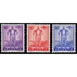 Suiza Switzerland 286/88 1936 Sobretasa en beneficio de la defensa nacional MH Suiza Switzerland 286/88 1936 Sobretasa en beneficio de la defensa nacional MH