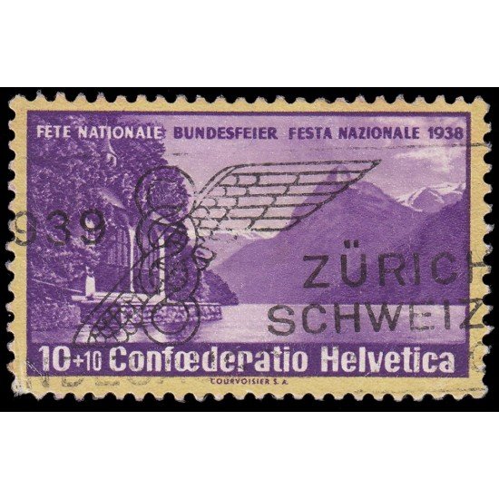 Suiza Switzerland 311 1938 Pro patria Capilla de Tell Usado Suiza Switzerland 311 1938 Pro patria Capilla de Tell Usado