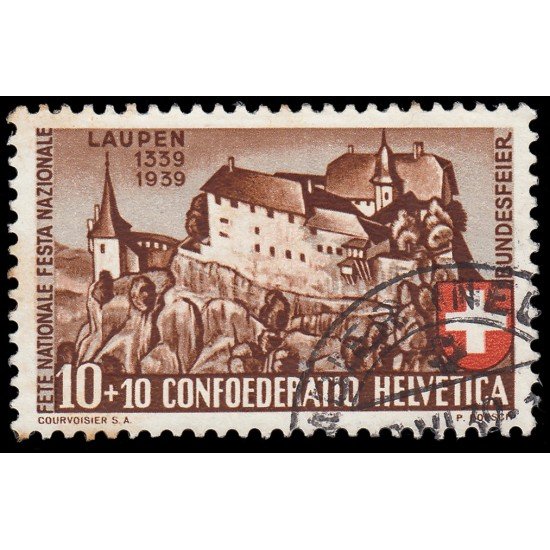 Suiza Switzerland 341 1939 Pro patria Castillo de Laupen Usado