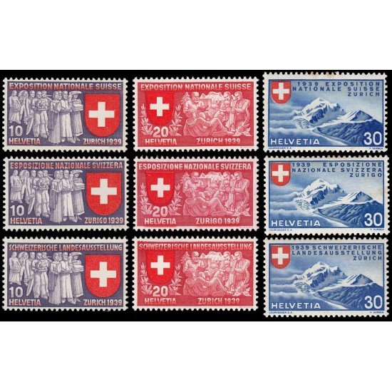 Suiza Switzerland 320/28 Exposición nacional Suiza MH
