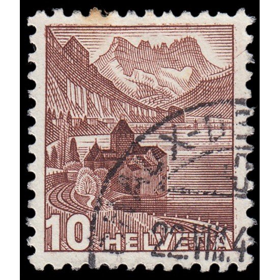 Suiza Switzerland 387 19443 Castillo de Chillon Usado Suiza Switzerland 387 19443 Castillo de Chillon Usado