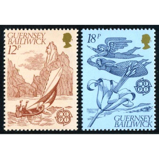 BA2/S Guernesey  Nº 217/18  1981 Europa-folklore-Lujo