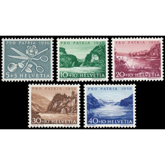 Suiza Switzerland 576/80 1956 Pro Patria MNH Suiza Switzerland 576/80 1956 Pro Patria MNH