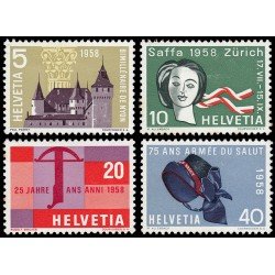 Suiza Switzerland 602/05 1958 Exposición de Zurich MH Suiza Switzerland 602/05 1958 Exposición de Zurich MH