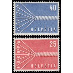 Suiza Switzerland 595/96 1957 Europa MH Suiza Switzerland 595/96 1957 Europa MH