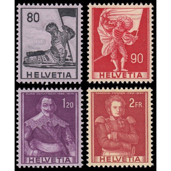 Suiza Switzerland 612/15 1958/59 Serie histórica MH