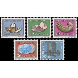 Suiza Switzerland 661/65 1960 Pro patria Piedras preciosas MH Suiza Switzerland 661/65 1960 Pro patria Piedras preciosas MH
