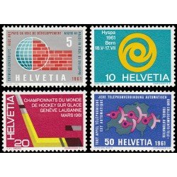 Suiza Switzerland 673/76 1961 Sellos de propaganda MH Suiza Switzerland 673/76 1961 Sellos de propaganda MH