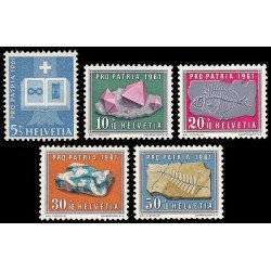 Suiza Switzerland 677/80 1961 Pro patria Libro signo infinito piedras MH Suiza Switzerland 677/80 1961 Pro patria Libro signo infinito piedras MH
