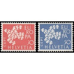 Suiza Switzerland 682/83 1961 Europa Paloma MH Suiza Switzerland 682/83 1961 Europa Paloma MH