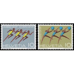 Suiza Switzerland 872/73 1971 Juventud y deporte MNH Suiza Switzerland 872/73 1971 Juventud y deporte MNH
