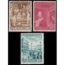 Vaticano 299/01 1960 Traslado de las reliquias del Papa Pío X a Venecia MNH Vaticano 299/01 1960 Traslado de las reliquias del Papa Pío X a Venecia MNH