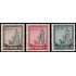 Vaticano 218/20 1955 Basilica of Grottaferrat 900 aniv. de la muerte de San Bartolomé MNH