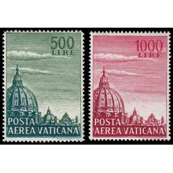 Vaticano Aéreo 33/34 1958 Iglesia de San Pedro MNH