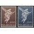 Vaticano Aéreo 45/46 1962 Ángel Gabriel, Filippo Della Valle (1697-1768) MNH