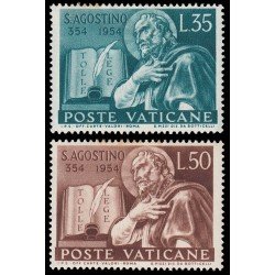 Vaticano 205/06 1954 1600 aniv. del nacimiento de San Agustín MH Vaticano 205/06 1954 1600 aniv. del nacimiento de San Agustín MH
