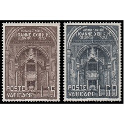 Vaticano 287/88 1960 Obertura del Sinodo diocesano romano MNH Vaticano 287/88 1960 Obertura del Sinodo diocesano romano MNH