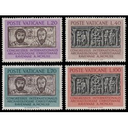 Vaticano 359/62 1962 Congreso internacional de arqueología Rávena MNH Vaticano 359/62 1962 Congreso internacional de arqueología Rávena MNH