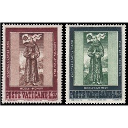 Vaticano 232/33 1956 500 aniv. de la muerte de San Juan de Capestrano MNH Vaticano 232/33 1956 500 aniv. de la muerte de San Juan de Capestrano MNH