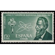 España Spain 1790 1967 VII Congreso Latino y I Europeo de Radiología en Barcelona MNH