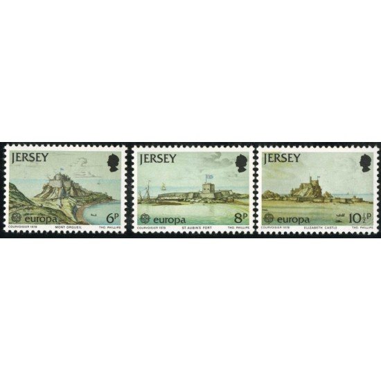 BA2/S Jersey  Nº 171/73  1978 Europa-monumentos de la isla de Jersey-Lujo