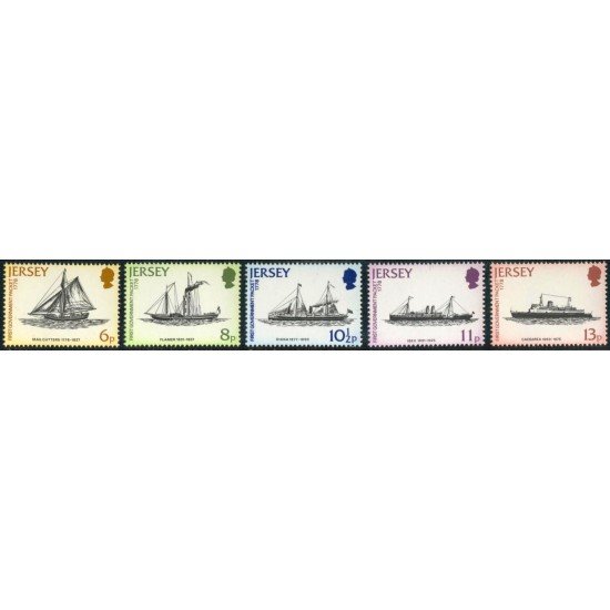 BA2/S Jersey  Nº 181/85  1978 Bicentenario del 1er servicio postal en barco Lujo
