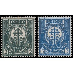 Irlanda Ireland 62/63 1933 Año santo MNH Irlanda Ireland 62/63 1933 Año santo MNH