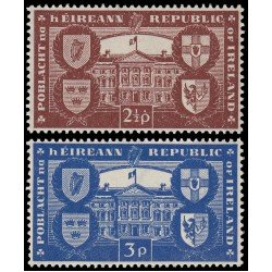 Irlanda Ireland 110/11 1949 Proclamación de la República Palacio/escudos MNH Irlanda Ireland 110/11 1949 Proclamación de la República Palacio/escudos MNH