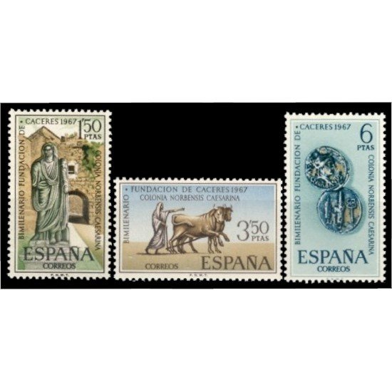 España Spain 1827/29 Bimilenario de la Fundación de Cáceres MNH España Spain 1827/29 Bimilenario de la Fundación de Cáceres MNH