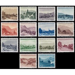 Liechtenstein 199/12 1944-45 Serie paisajes y lugares MNH Liechtenstein 199/12 1944-45 Serie paisajes y lugares MNH