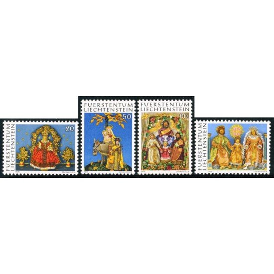 REL/S Liechtenstein  Nº 603/06  1976  Navidad-arte popular-Lujo