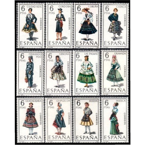 España Spain 1839/50 1968 Trajes Tipicos Españoles MNH España Spain 1839/50 1968 Trajes Tipicos Españoles MNH