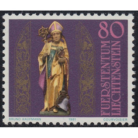 Liechtenstein 716 1981 1600º Aniversario de St. Teódulo MNH