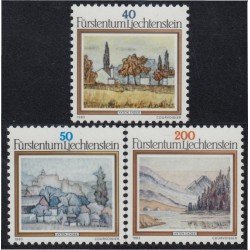 Liechtenstein 762/64 1983 Arte pinturas de Anton EnderMNH Liechtenstein 762/64 1983 Arte pinturas de Anton EnderMNH
