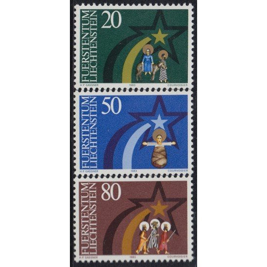 PI2  Liechtenstein 772/74 1983 Navidad Chritsmas MNH