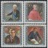 Liechtenstein 780/83 1984 Retratos de visitantes célebres MNH