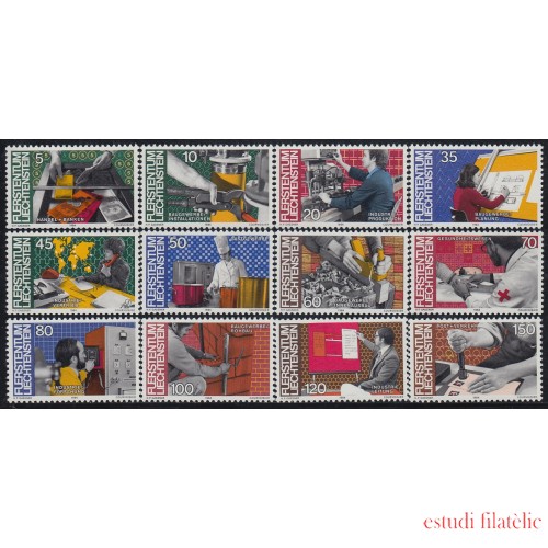 Liechtenstein 790/01 1984 El hombre y el trabajo MNH