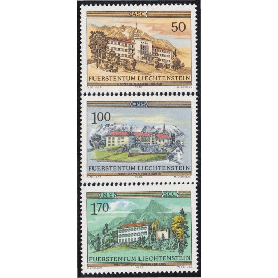 Liechtenstein 809/11 1985 Órdenes y conventos MNH
