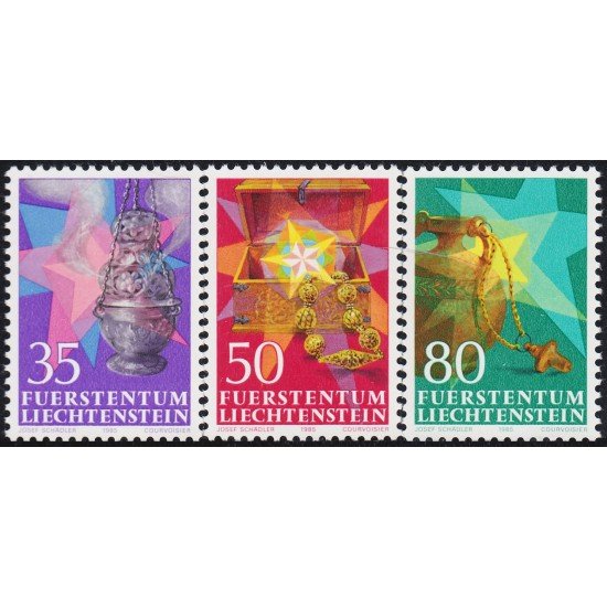 Liechtenstein 825/27 1985 Navidad Christmas MNH